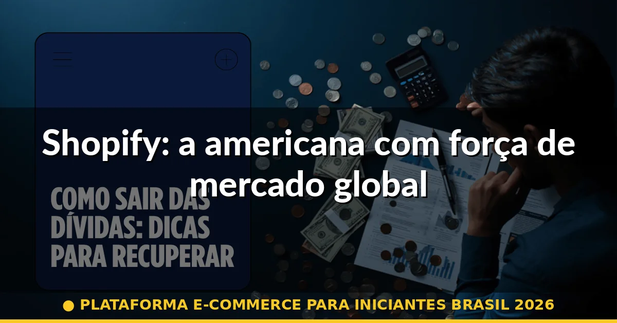 Shopify: a americana com força de mercado global — plataforma e-commerce para iniciantes brasil 2026