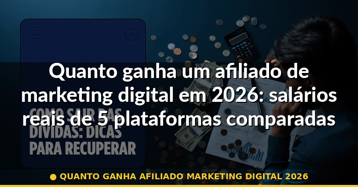 quanto ganha afiliado marketing digital 2026 — Guia completo 2026