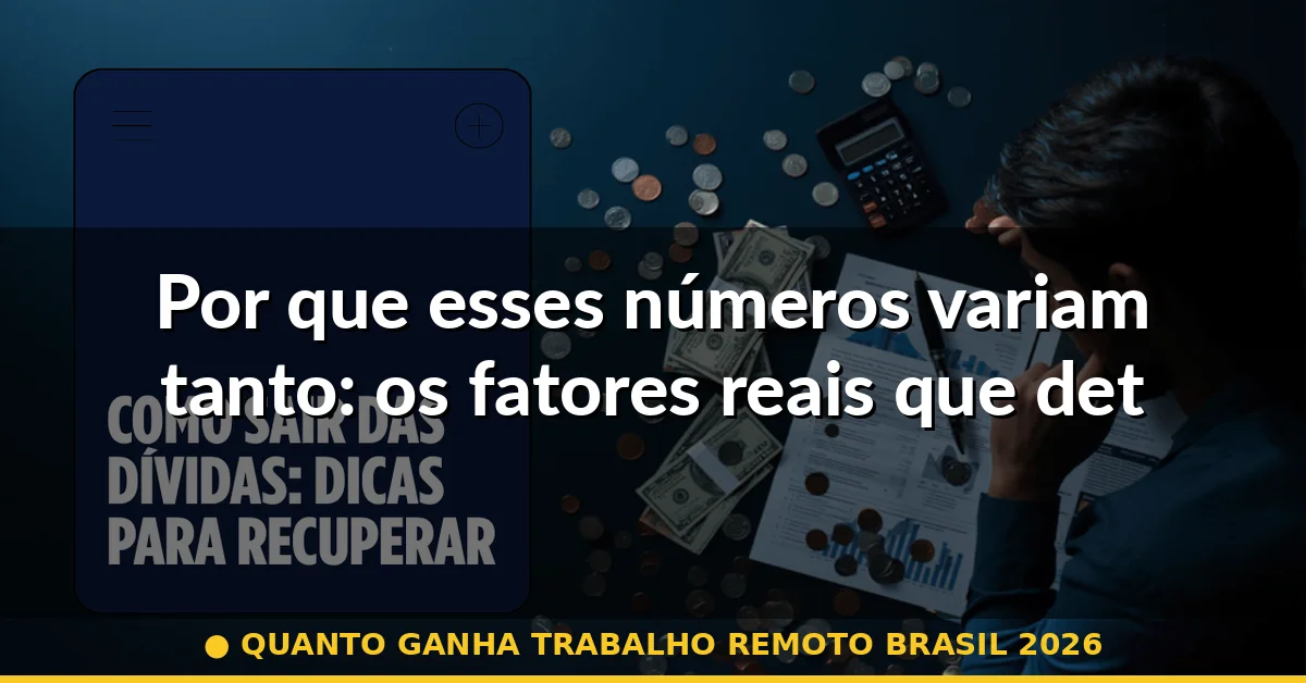 Por que esses números variam tanto: os fatores reais que determinam salário — quanto ganha trabalho remoto brasil 2026