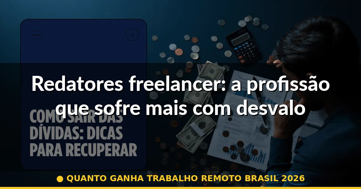 Redatores freelancer: a profissão que sofre mais com desvalorização — quanto ganha trabalho remoto brasil 2026