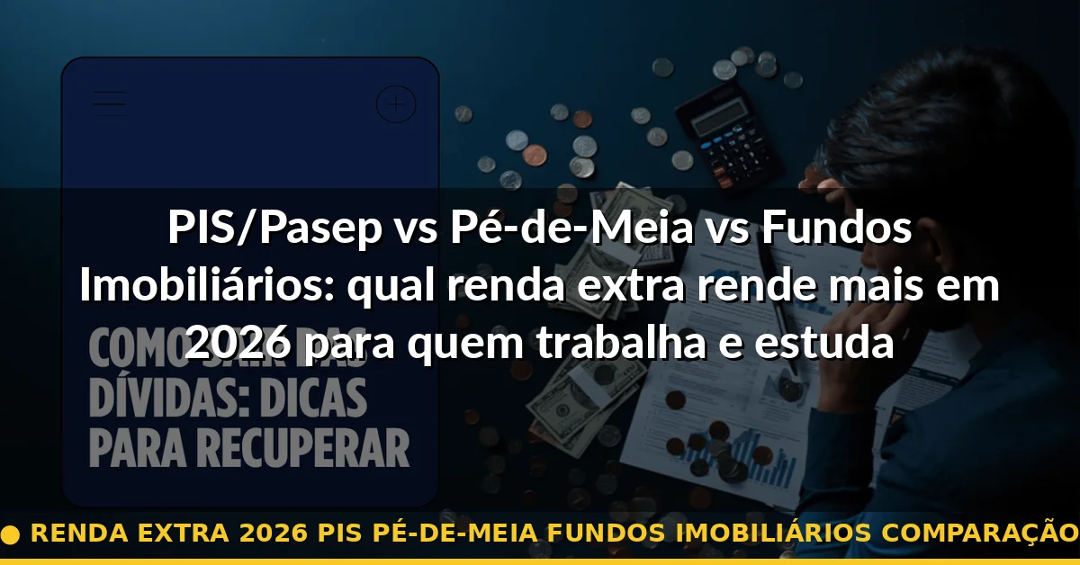 renda extra 2026 pis pé-de-meia fundos imobiliários comparação — Guia completo 2026