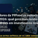 renda extra entrega 99 vs uber ganhos 2026 — Guia completo 2026