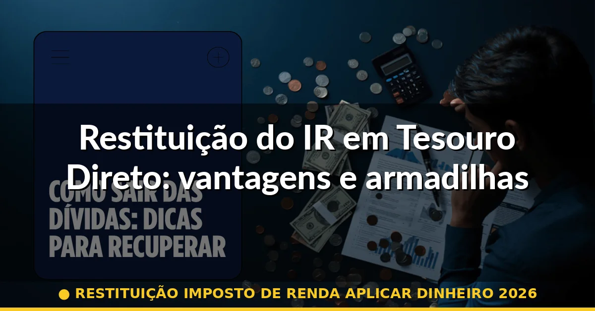Restituição do IR em Tesouro Direto: vantagens e armadilhas — restituição imposto de renda aplicar dinheiro 2026