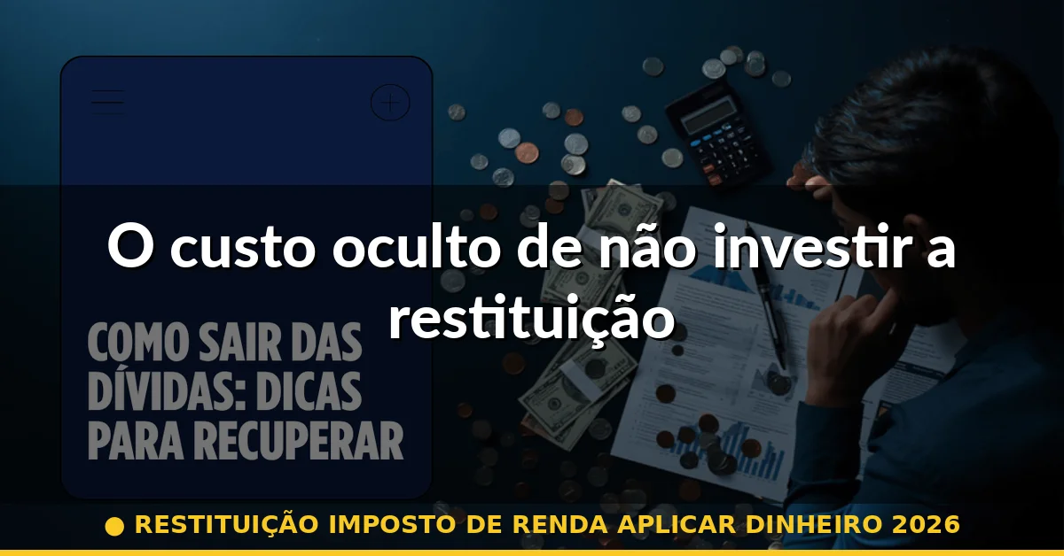 O custo oculto de não investir a restituição — restituição imposto de renda aplicar dinheiro 2026