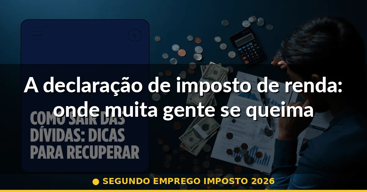 A declaração de imposto de renda: onde muita gente se queima — segundo emprego imposto 2026