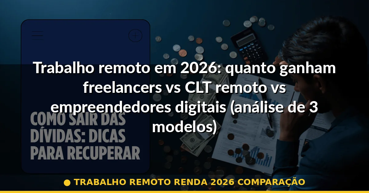 trabalho remoto renda 2026 comparação — Guia completo 2026