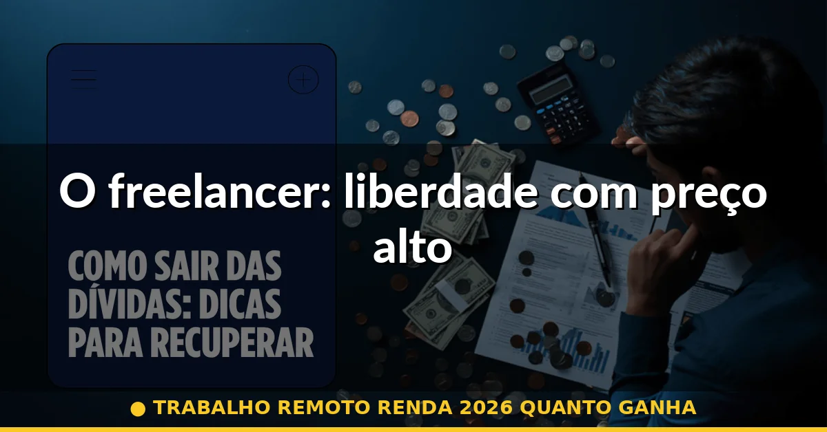 O freelancer: liberdade com preço alto — trabalho remoto renda 2026 quanto ganha