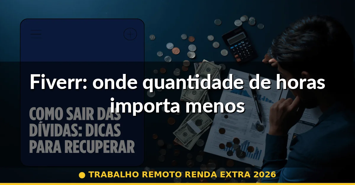 Fiverr: onde quantidade de horas importa menos — trabalho remoto renda extra 2026