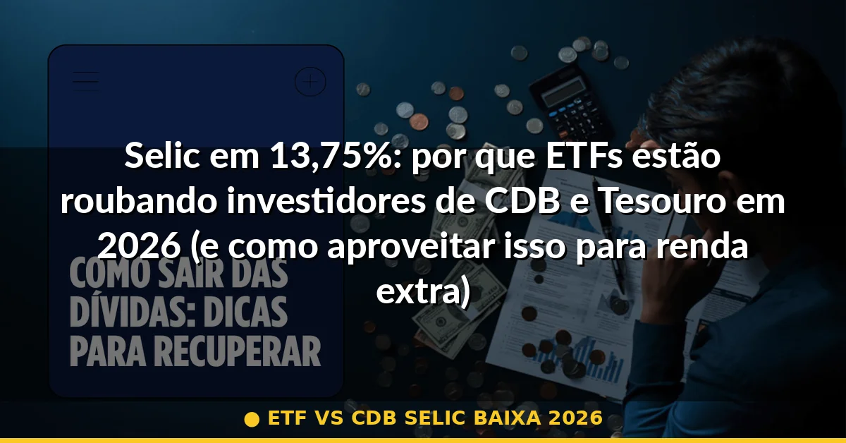 etf vs cdb selic baixa 2026 — Guia completo 2026
