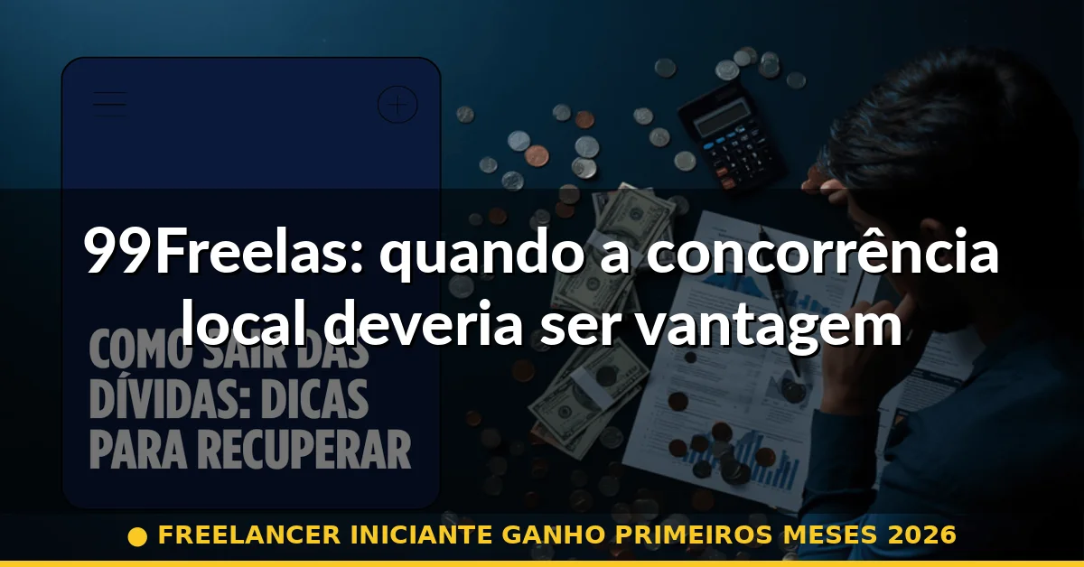 99Freelas: quando a concorrência local deveria ser vantagem — freelancer iniciante ganho primeiros meses 2026