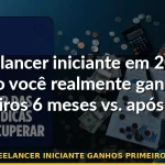 freelancer iniciante ganhos primeiro ano — Guia completo 2026
