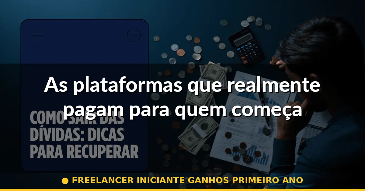As plataformas que realmente pagam para quem começa — freelancer iniciante ganhos primeiro ano
