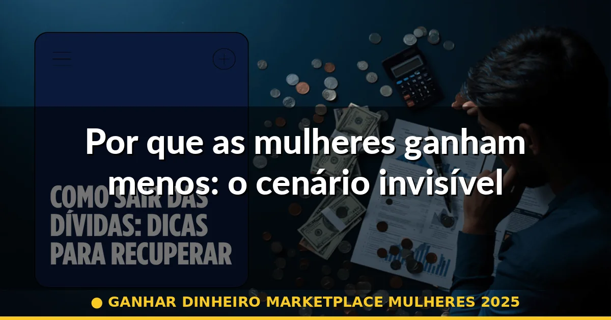 Por que as mulheres ganham menos: o cenário invisível — ganhar dinheiro marketplace mulheres 2025