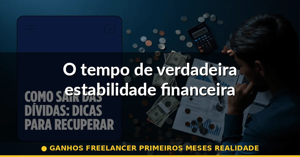 O tempo de verdadeira estabilidade financeira — ganhos freelancer primeiros meses realidade