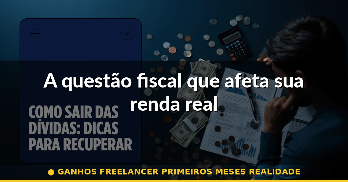 A questão fiscal que afeta sua renda real — ganhos freelancer primeiros meses realidade