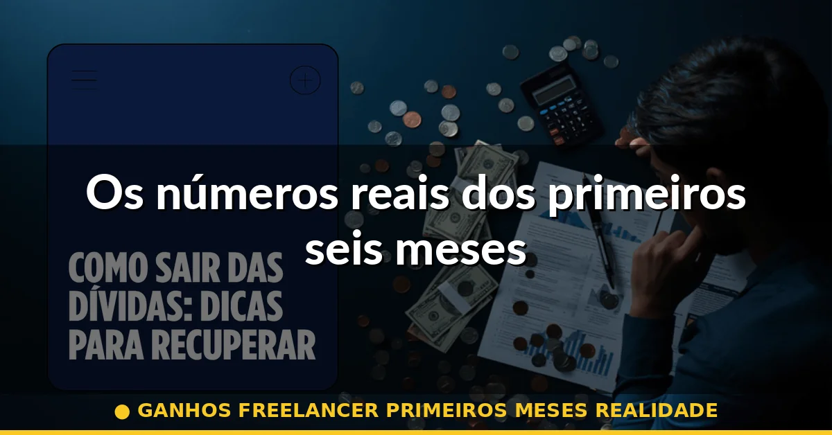 Os números reais dos primeiros seis meses — ganhos freelancer primeiros meses realidade