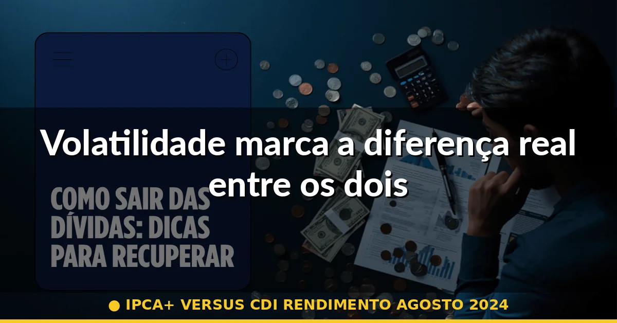 Volatilidade marca a diferença real entre os dois — ipca+ versus cdi rendimento agosto 2024
