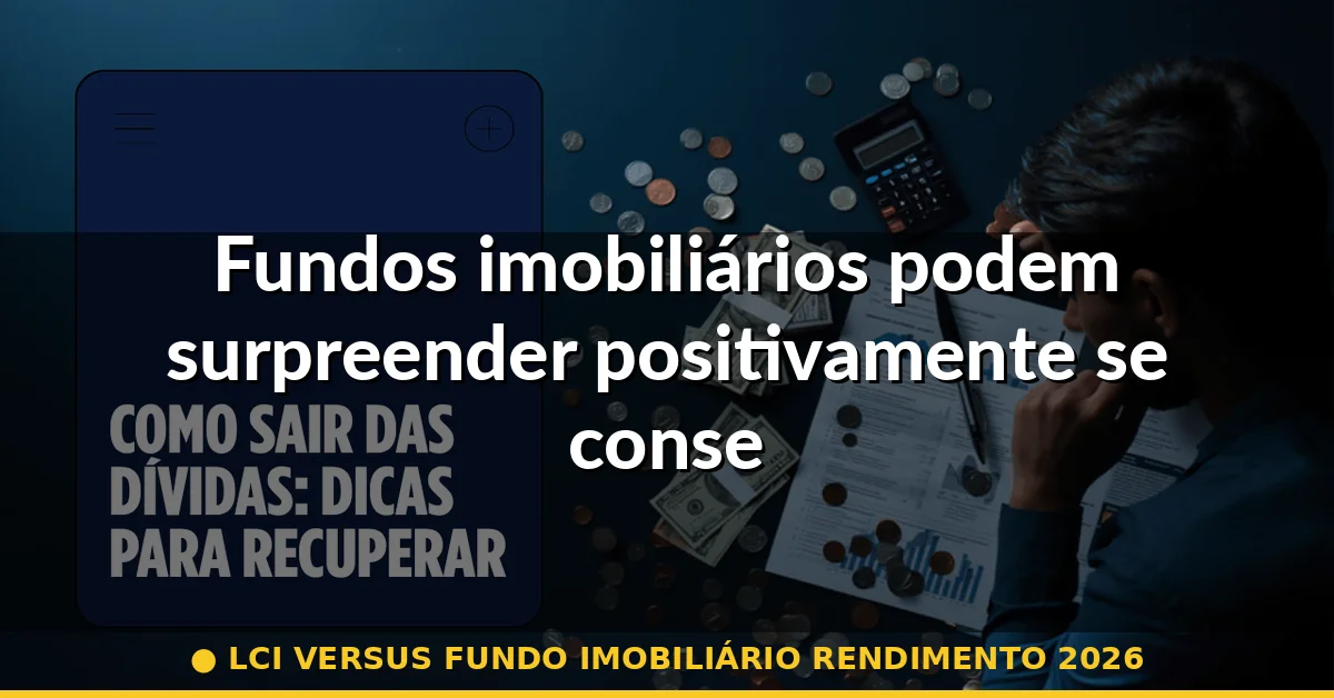 Fundos imobiliários podem surpreender positivamente se conseguirem estabilidade — lci versus fundo imobiliário rendimento 2026