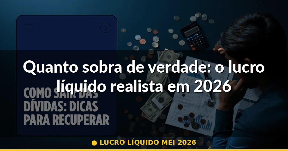 Quanto sobra de verdade: o lucro líquido realista em 2026 — lucro líquido mei 2026