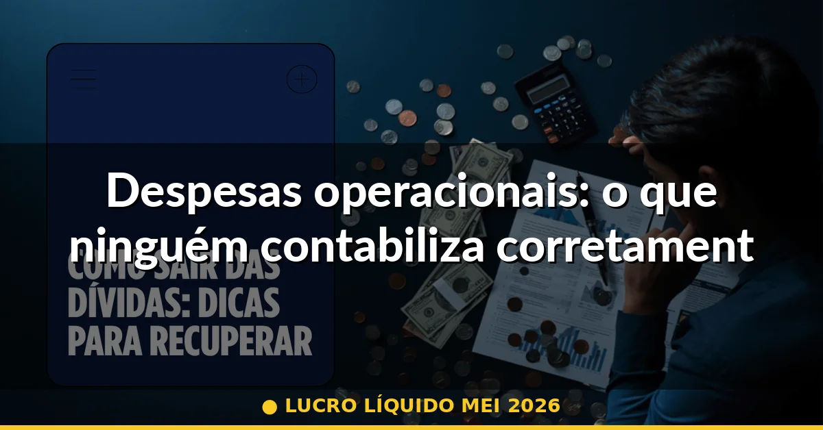 Despesas operacionais: o que ninguém contabiliza corretamente — lucro líquido mei 2026