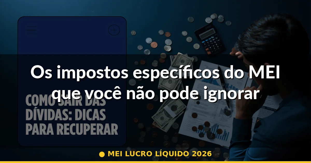 Os impostos específicos do MEI que você não pode ignorar — mei lucro líquido 2026