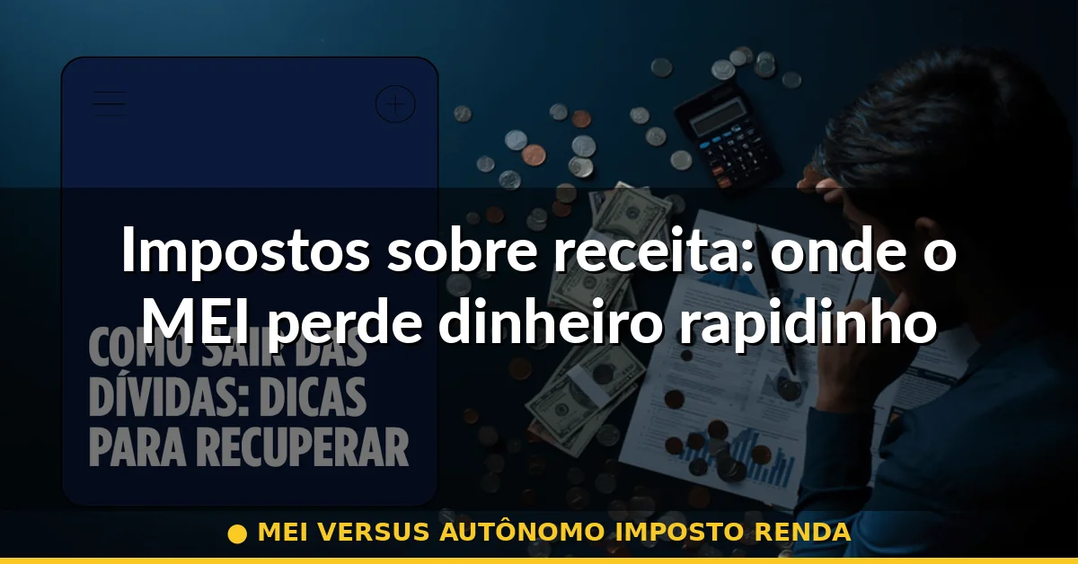 Impostos sobre receita: onde o MEI perde dinheiro rapidinho — mei versus autônomo imposto renda