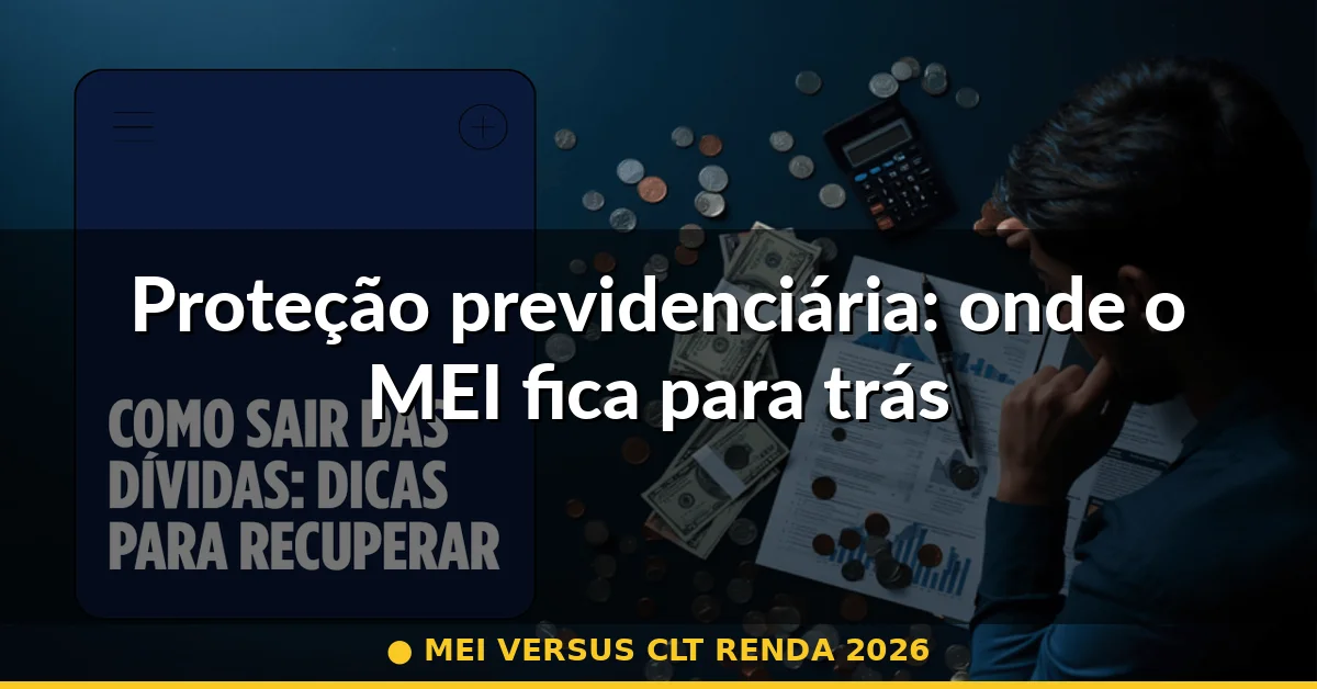 Proteção previdenciária: onde o MEI fica para trás — mei versus clt renda 2026