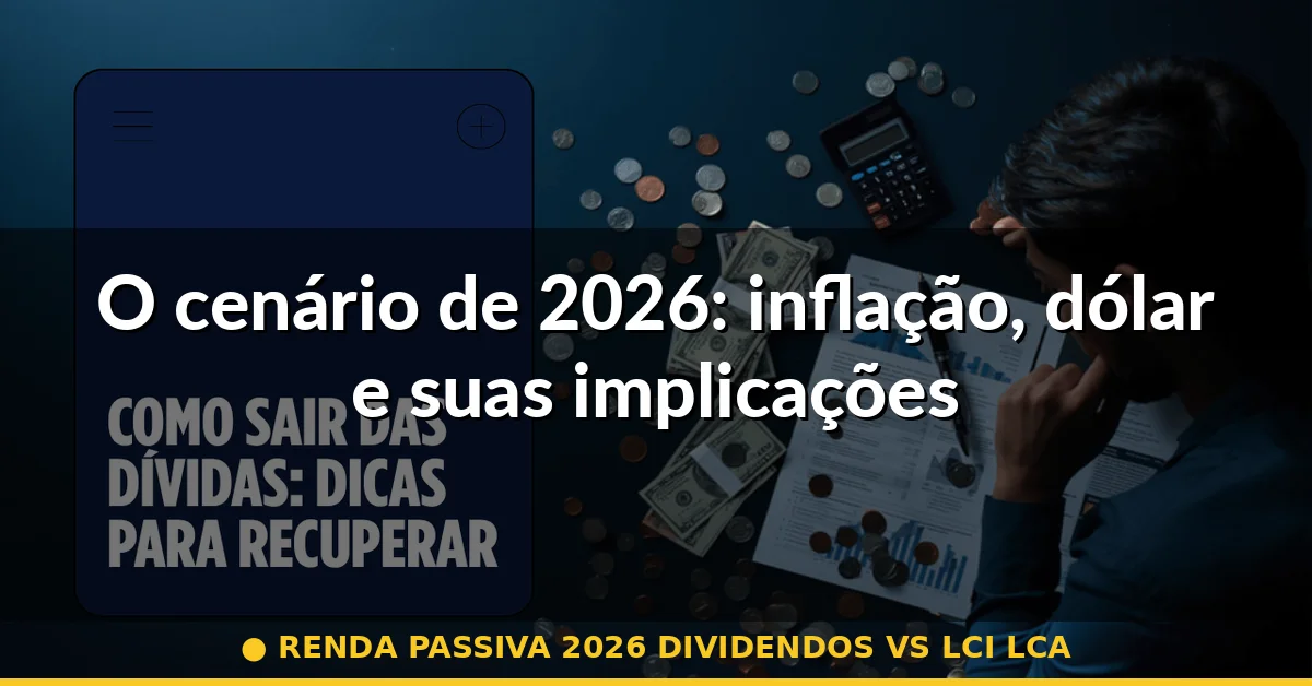 O cenário de 2026: inflação, dólar e suas implicações — renda passiva 2026 dividendos vs lci lca