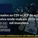 renda passiva comparação fii cdi versus jcp ações 2026 — Guia completo 2026