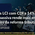 renda passiva comparação fii lci cdi 2026 — Guia completo 2026