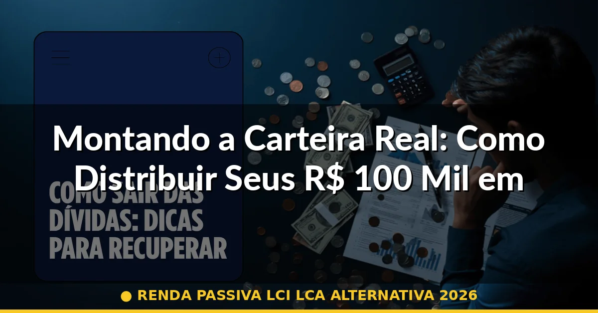 Montando a Carteira Real: Como Distribuir Seus R$ 100 Mil em 2026 — renda passiva lci lca alternativa 2026