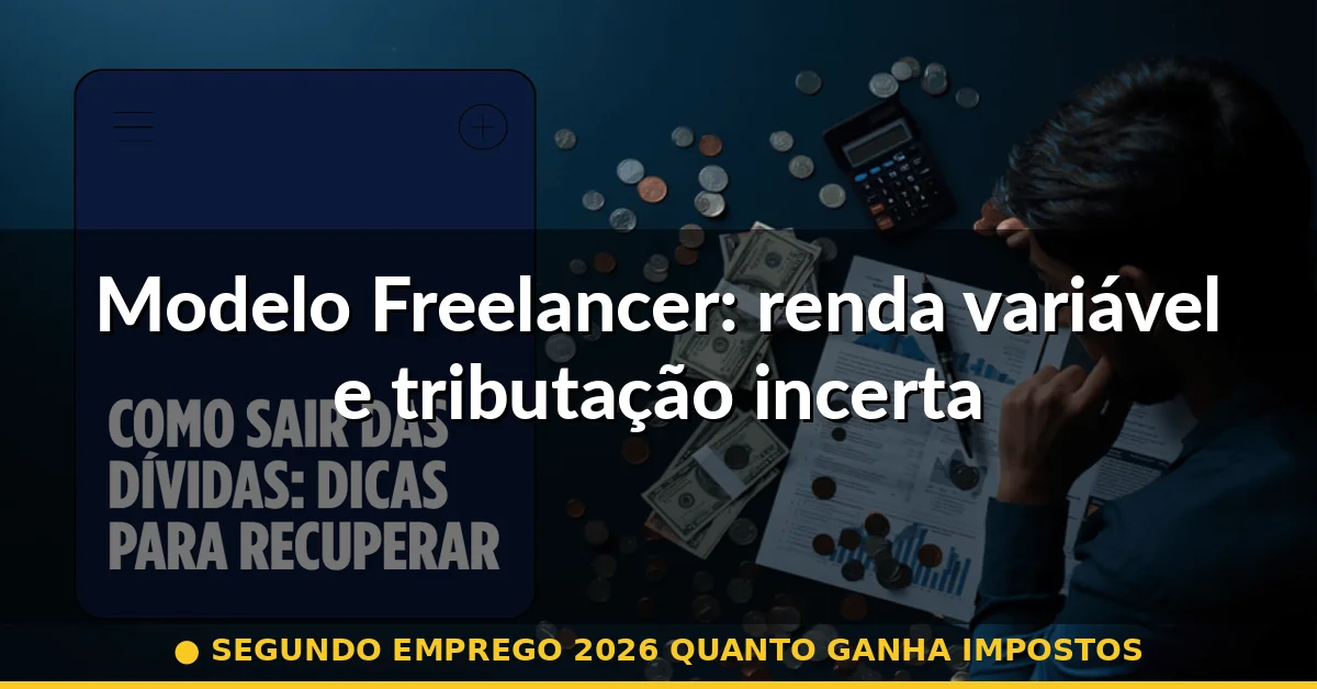 Modelo Freelancer: renda variável e tributação incerta — segundo emprego 2026 quanto ganha impostos