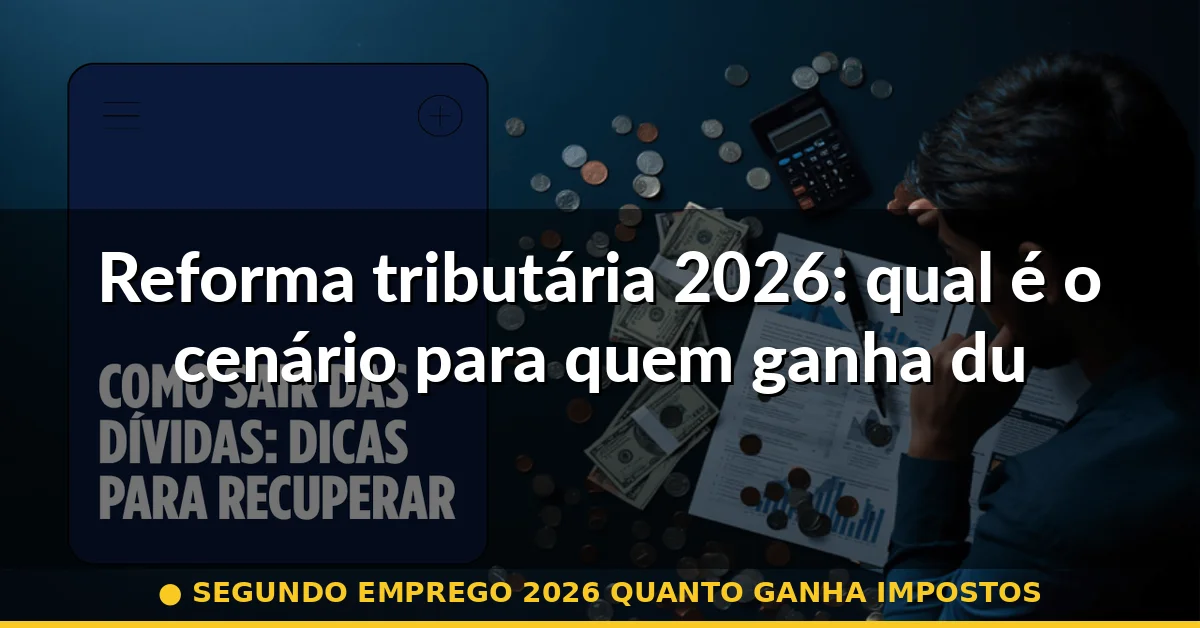 Reforma tributária 2026: qual é o cenário para quem ganha duas rendas — segundo emprego 2026 quanto ganha impostos