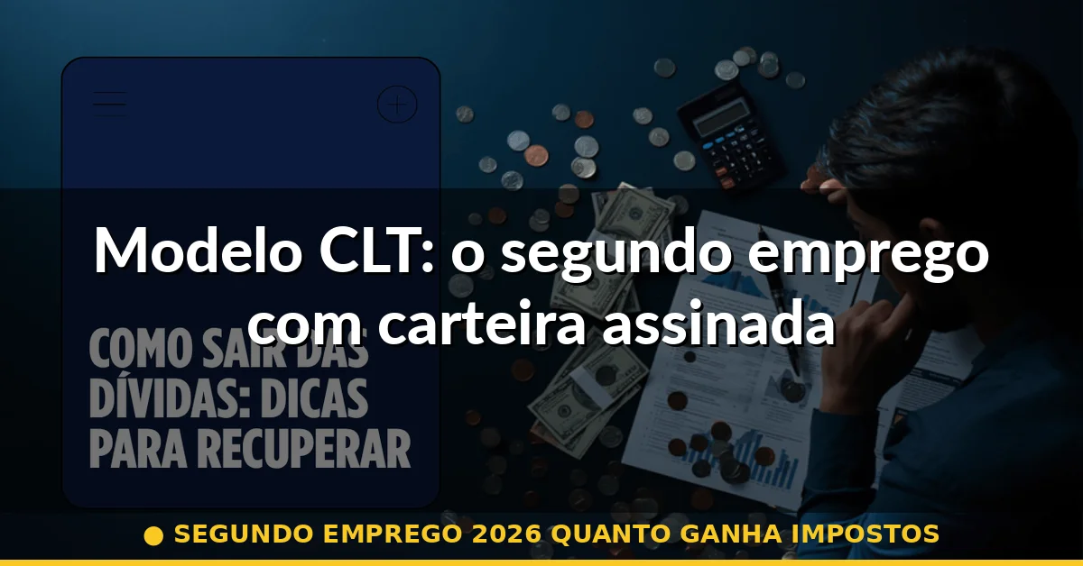Modelo CLT: o segundo emprego com carteira assinada — segundo emprego 2026 quanto ganha impostos