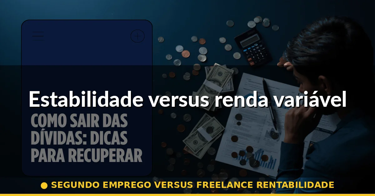 Estabilidade versus renda variável — segundo emprego versus freelance rentabilidade