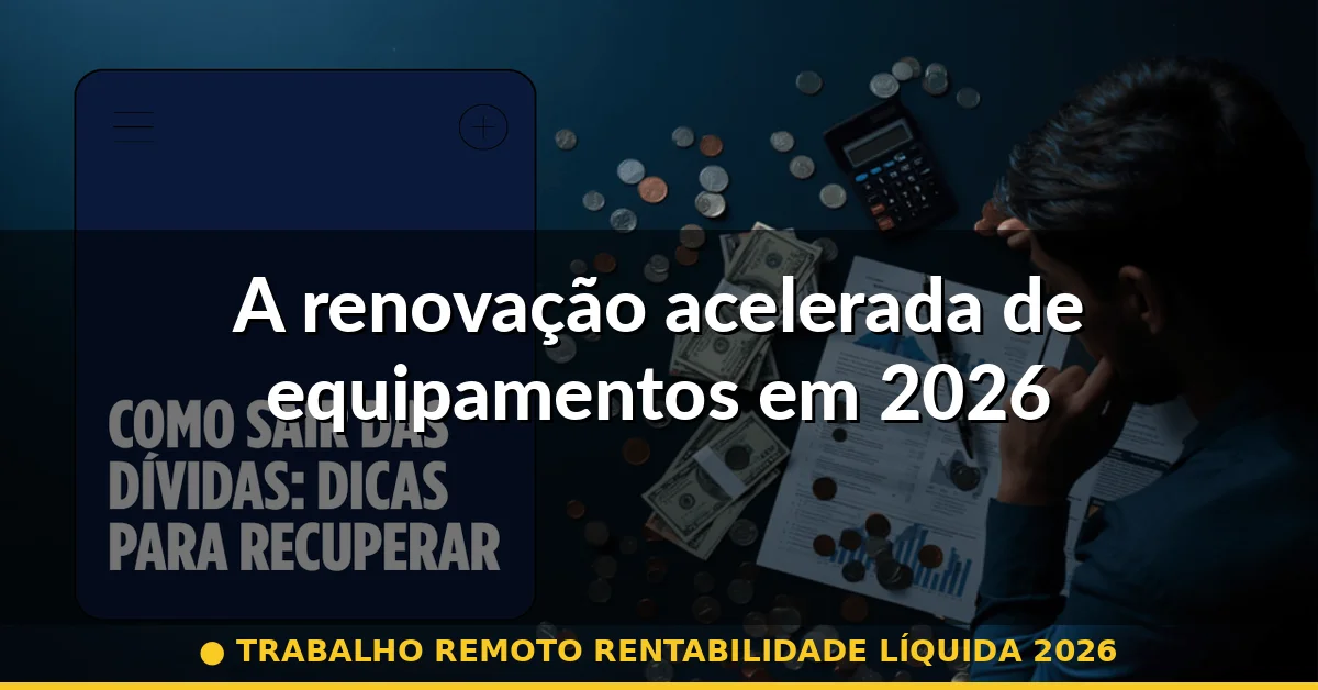 A renovação acelerada de equipamentos em 2026 — trabalho remoto rentabilidade líquida 2026