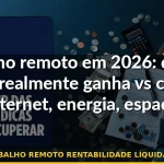 trabalho remoto rentabilidade líquida 2026 — Guia completo 2026