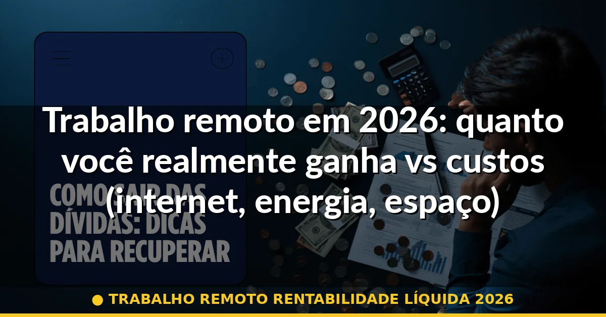 trabalho remoto rentabilidade líquida 2026 — Guia completo 2026