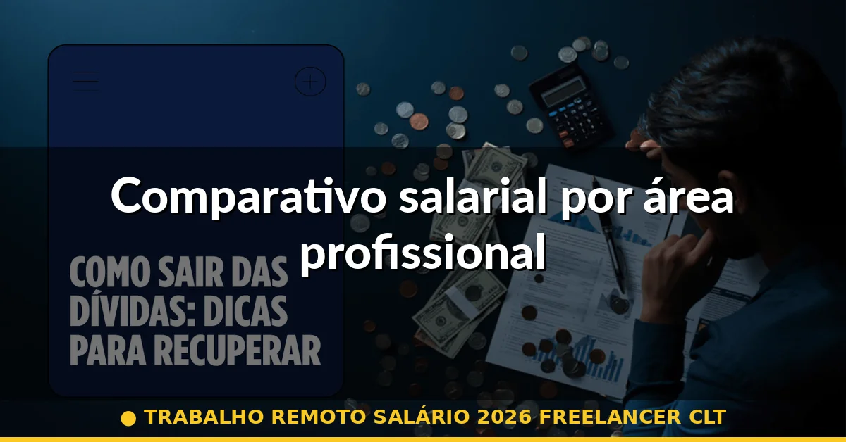 Comparativo salarial por área profissional — trabalho remoto salário 2026 freelancer clt