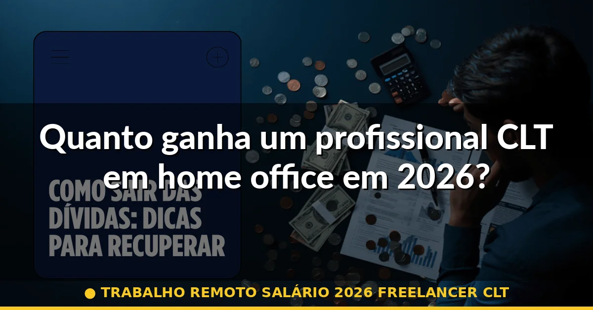 Quanto ganha um profissional CLT em home office em 2026? — trabalho remoto salário 2026 freelancer clt