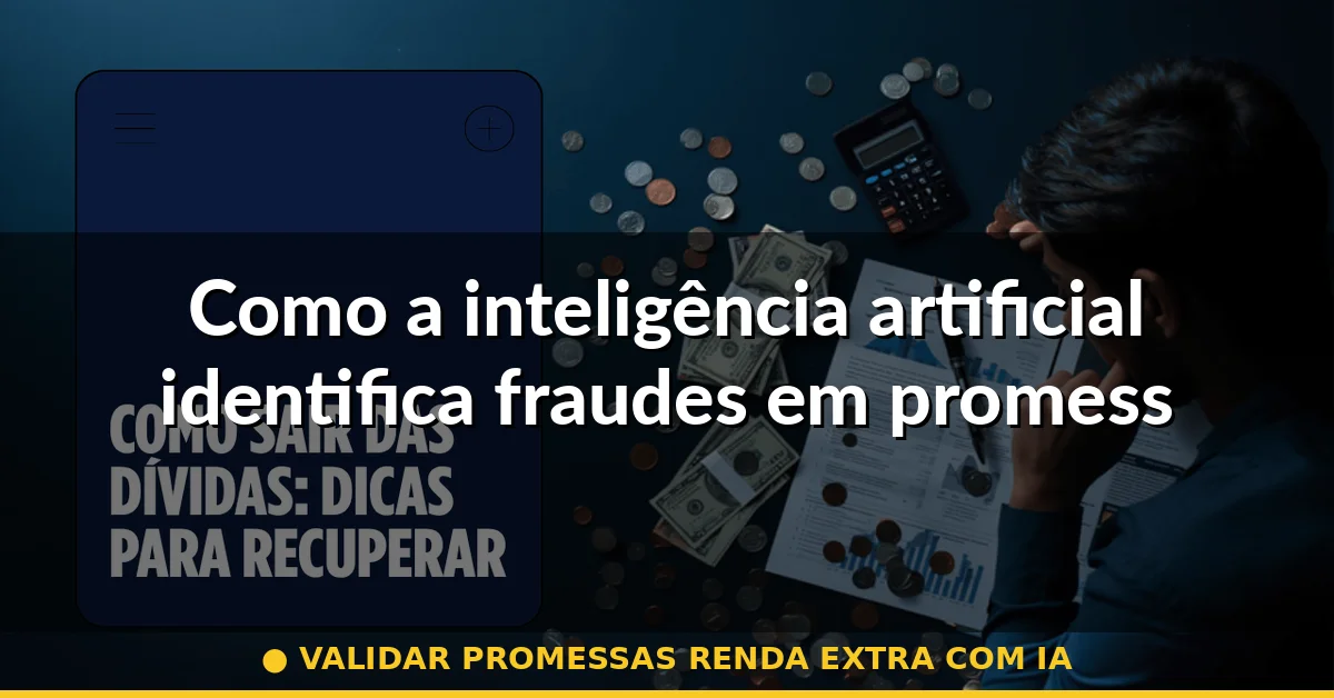 Como a inteligência artificial identifica fraudes em promessas de renda — validar promessas renda extra com ia