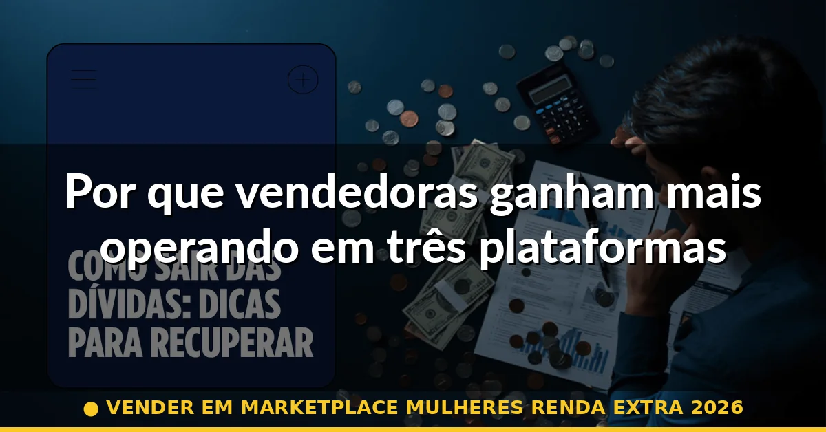 Por que vendedoras ganham mais operando em três plataformas — vender em marketplace mulheres renda extra 2026