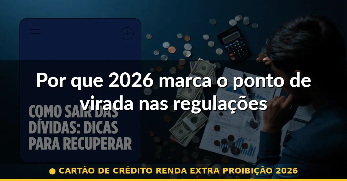 Por que 2026 marca o ponto de virada nas regulações — cartão de crédito renda extra proibição 2026