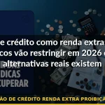 cartão de crédito renda extra proibição 2026 — Guia completo 2026