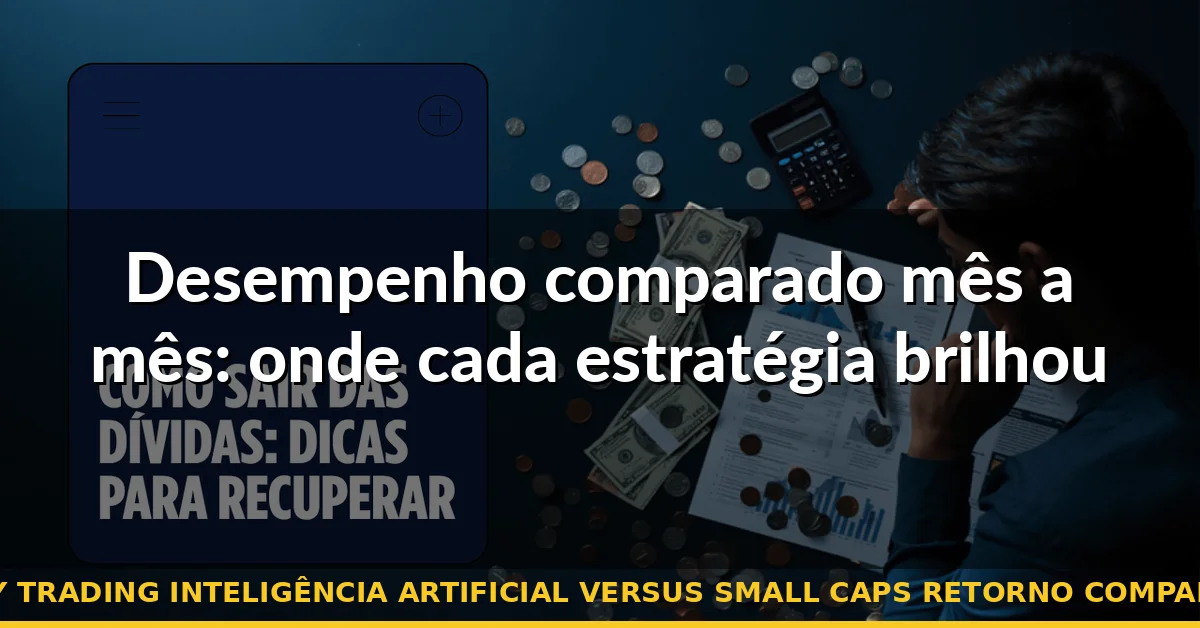 Desempenho comparado mês a mês: onde cada estratégia brilhou — copy trading inteligência artificial versus small caps retorno comparativo