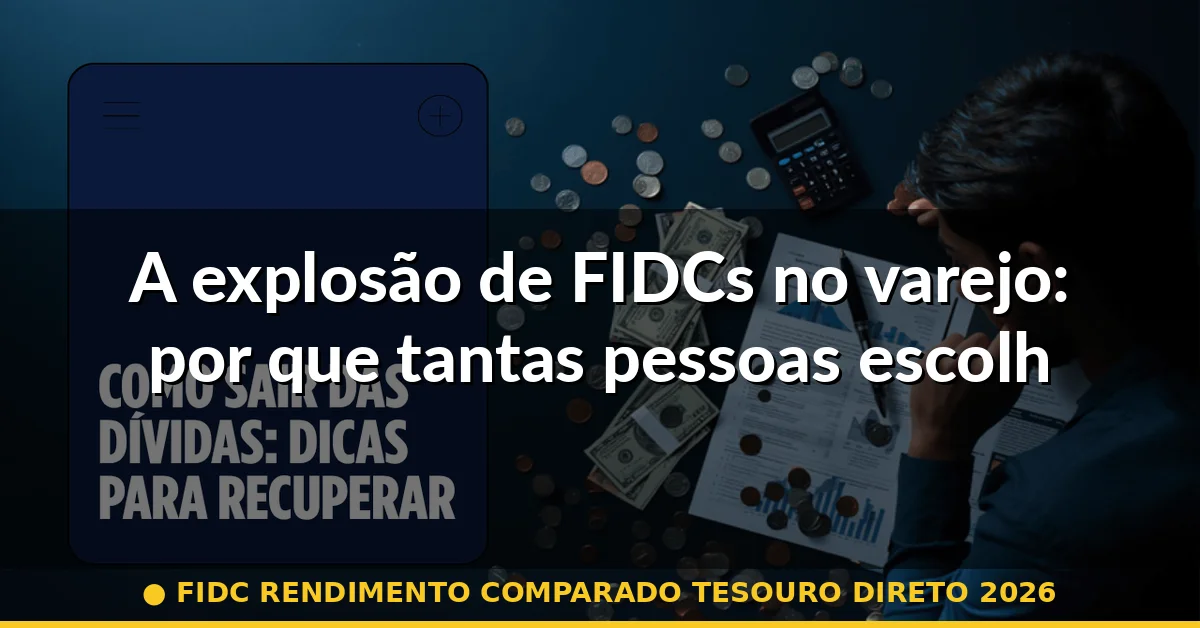 A explosão de FIDCs no varejo: por que tantas pessoas escolhem fundos de crédito — fidc rendimento comparado tesouro direto 2026