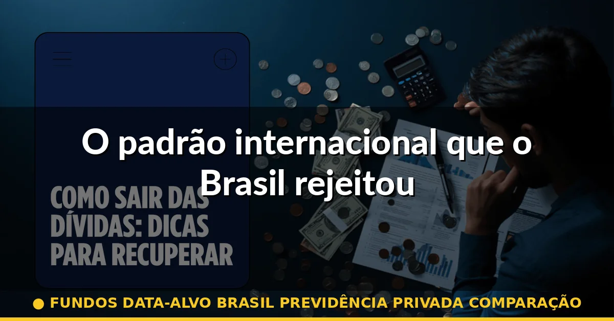 O padrão internacional que o Brasil rejeitou — fundos data-alvo brasil previdência privada comparação