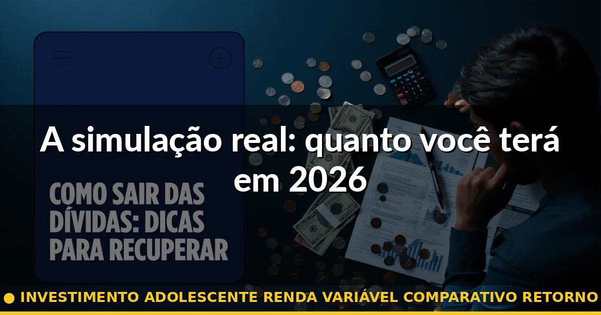 A simulação real: quanto você terá em 2026 — investimento adolescente renda variável comparativo retorno