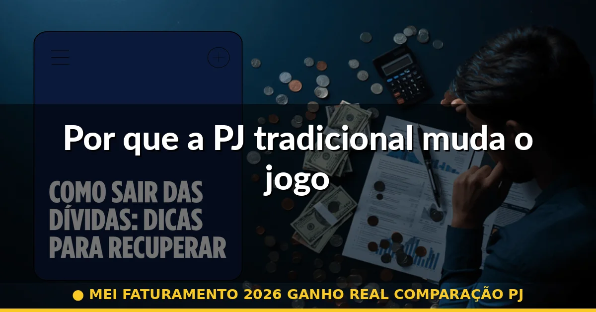 Por que a PJ tradicional muda o jogo — mei faturamento 2026 ganho real comparação pj