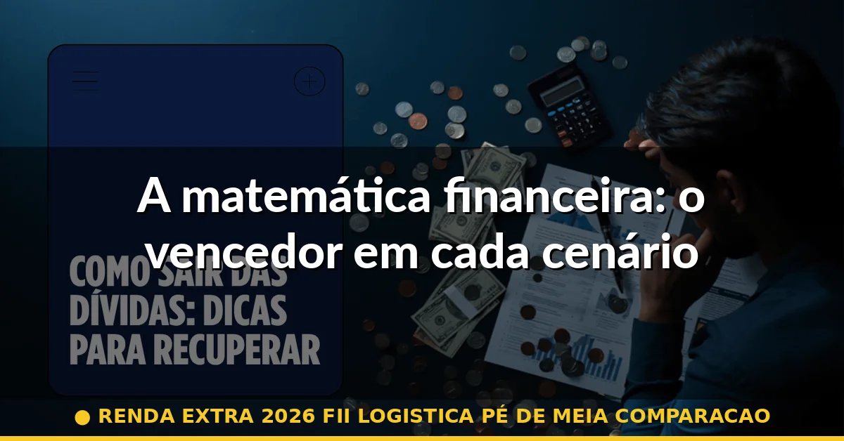 A matemática financeira: o vencedor em cada cenário — renda extra 2026 fii logistica pé de meia comparacao